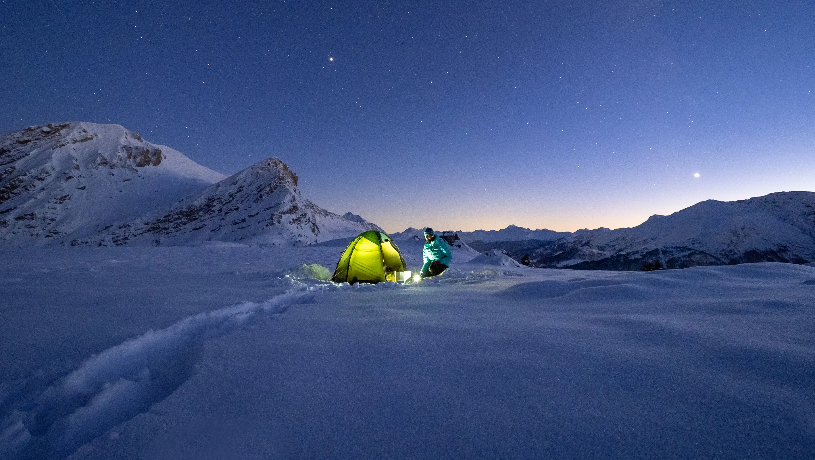 A Hilleberg tent next to the ocean