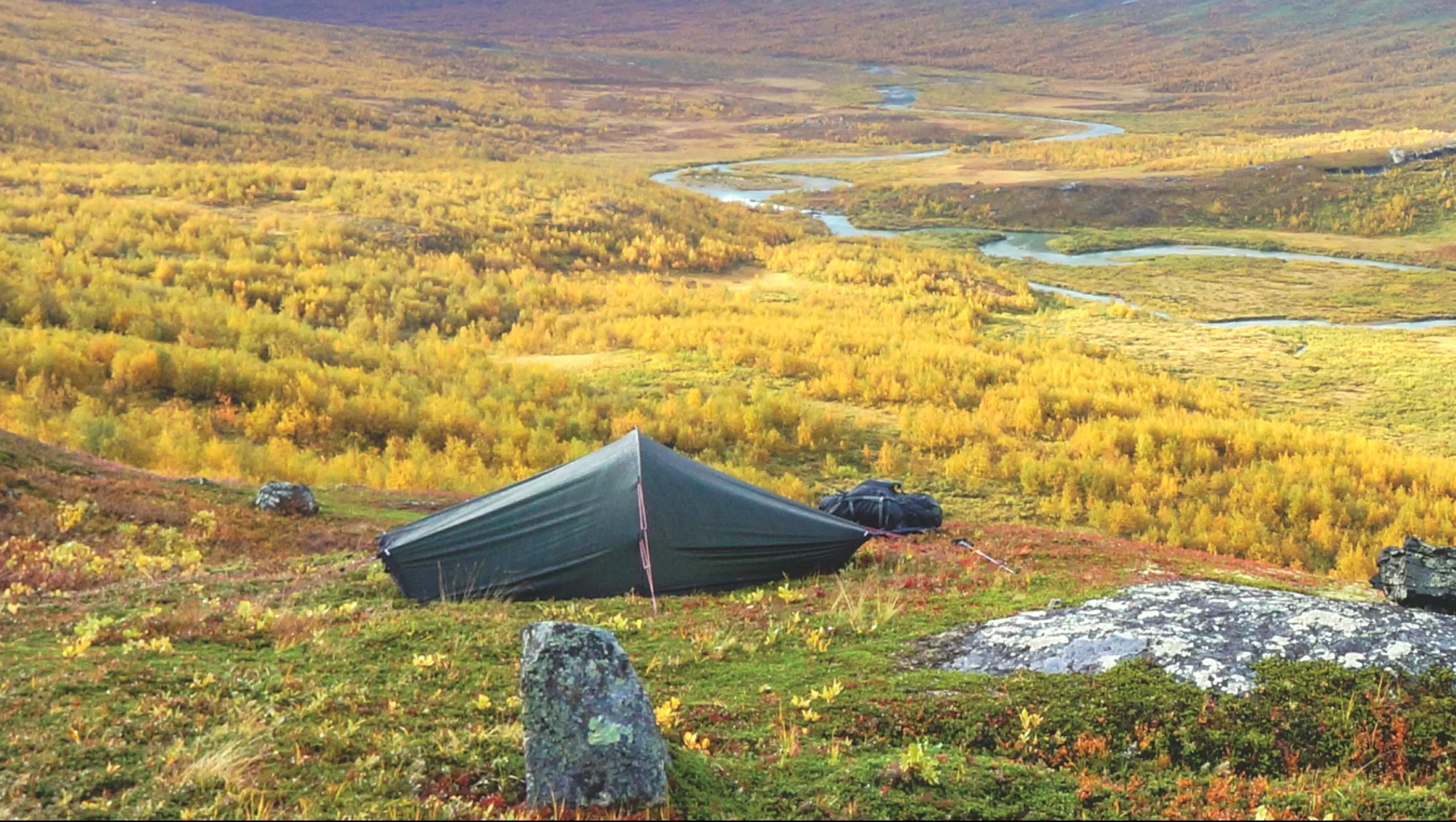 A group of Hilleberg tents in the arctic