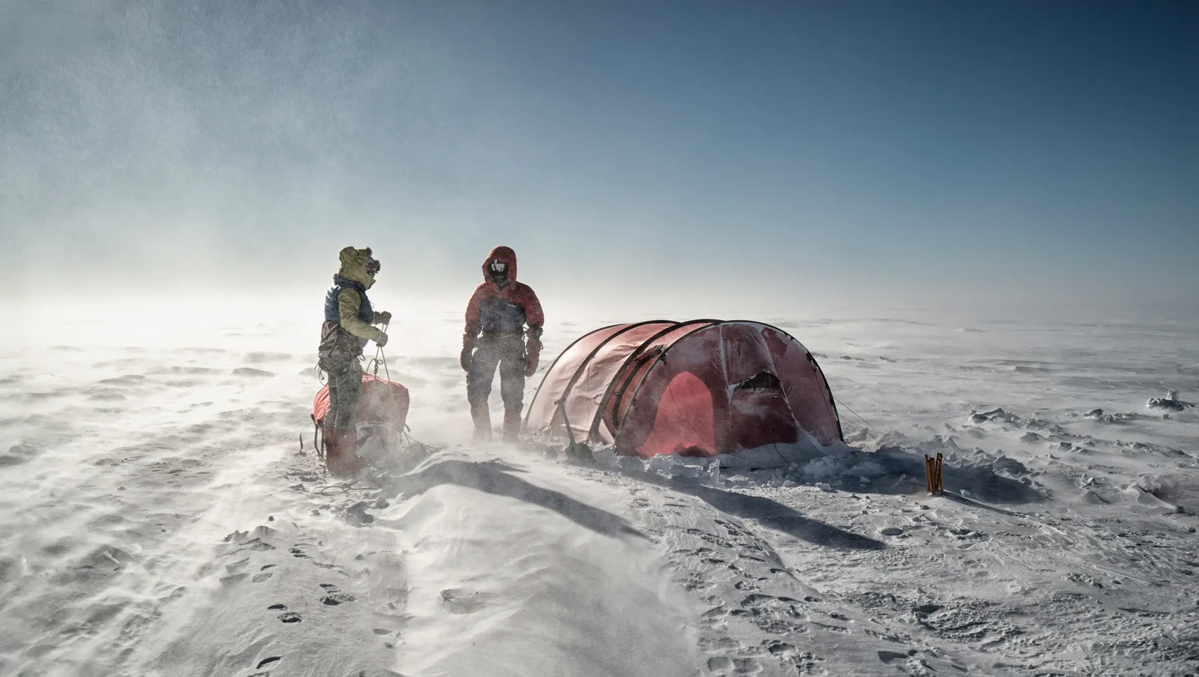 A Hilleberg tent next to the ocean